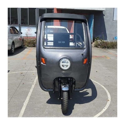 Sistema de freno de tambor delantero trasero de 3 ruedas triciclo eléctrico para adultos y dosel