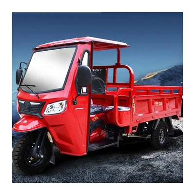 Angola Off Road Drive Motor de gasolina Triciclo de carga motorizado con tamaño de neumático de 5,00-12