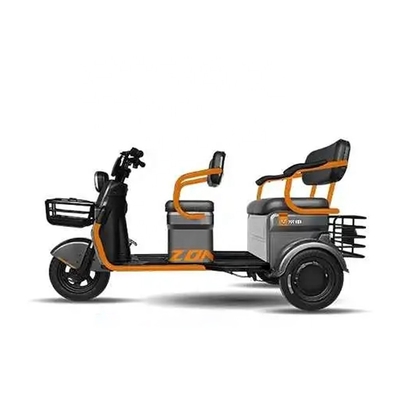 E-Trikes para adultos de dos asientos Triciclos eléctricos abiertos para 3 pasajeros Velocidad máxima 30-50Km/h