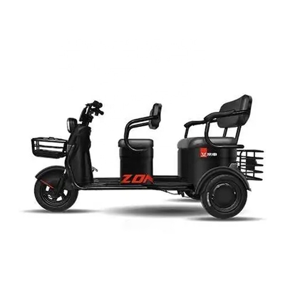 Pasajero Triciclo eléctrico de tres ruedas Scooter Conductor Kilometraje de ≥90km y asequible