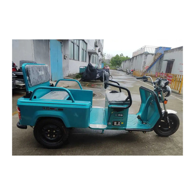 Sistema de freno de tambor delantero trasero Triciclo eléctrico de 1000W con capacidad de calibración de 25°