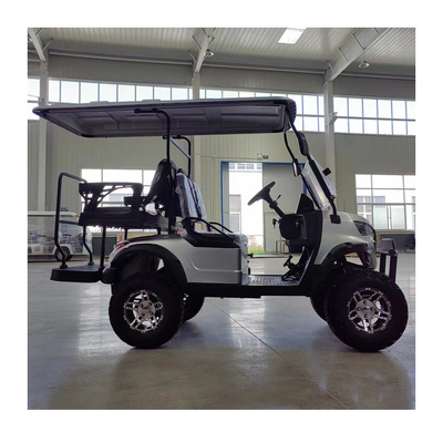 Carro de golf eléctrico de 4 ruedas motrices de 4 asientos con espacio libre mínimo de 100-150 mm